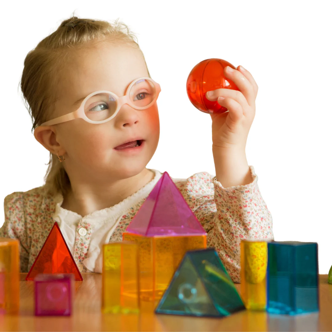 Solid Geometry Blocks 12 Pcs | Transparent STEM Learning Shapes Toy for Kids
