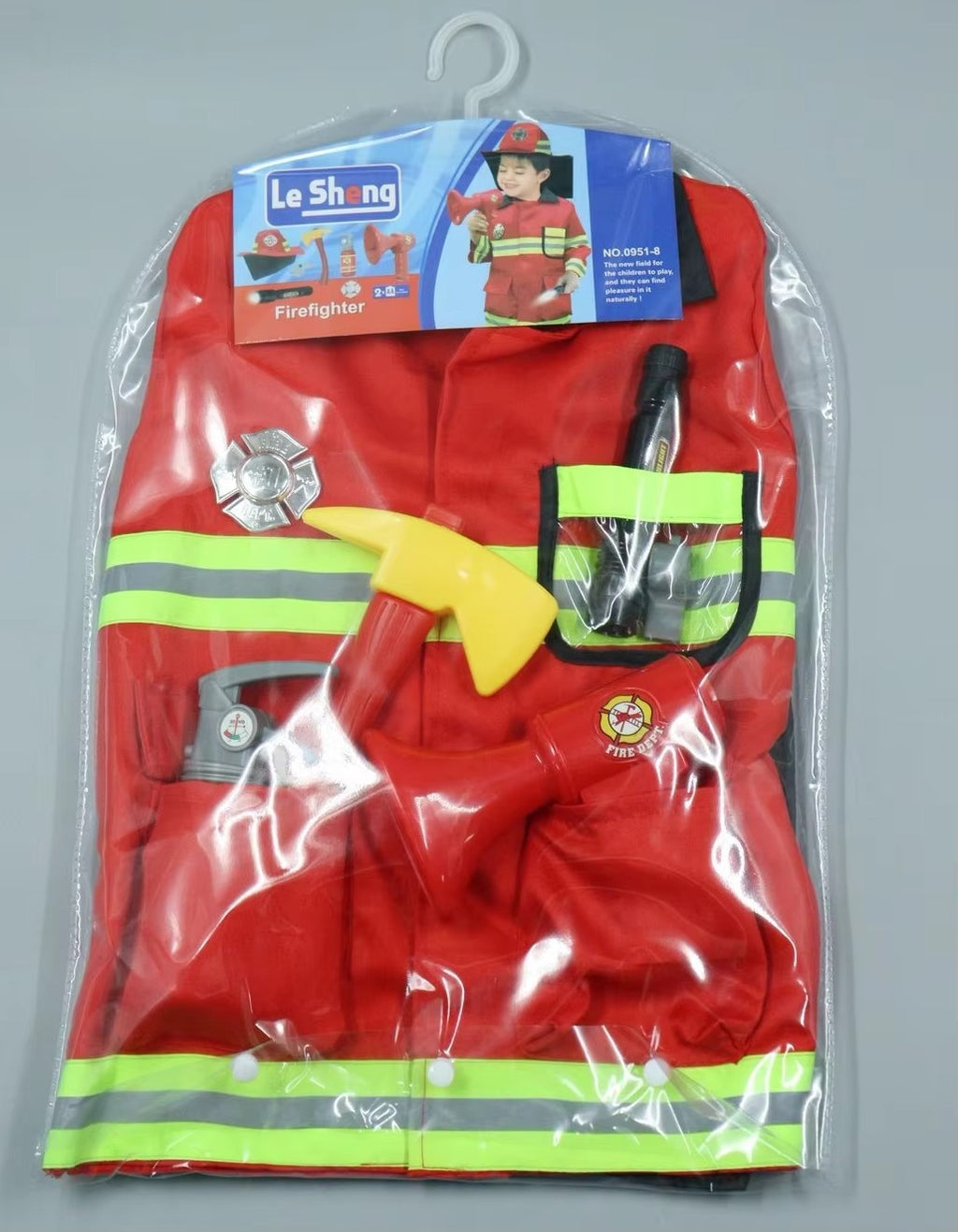 Firefighter Costume Set for Kids | Fireman Role Play Dress-Up Toy Kit