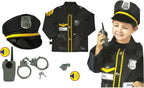 Police Officer Costume Set for Kids | Dress-Up Role Play Cop Uniform Kit