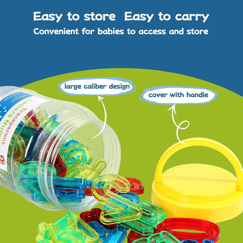 transparent Letters and Numbers for Kids Counting and Spelling