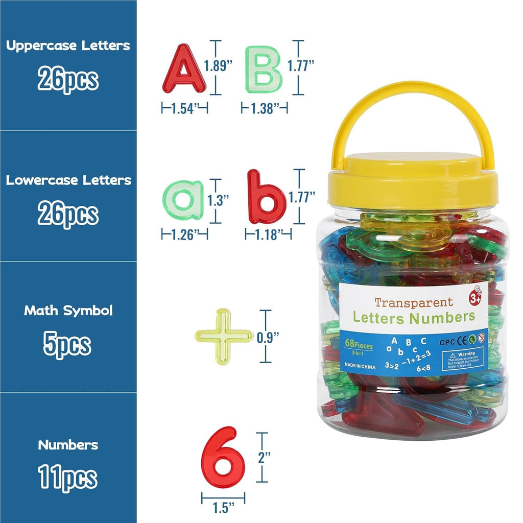 Letters and Numbers 66 Pcs Set | Spelling & Counting Educational Toy for Kids