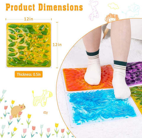 3D Texture Liquid Floor Tiles | Sensory Interactive Color Changing Floor Mat