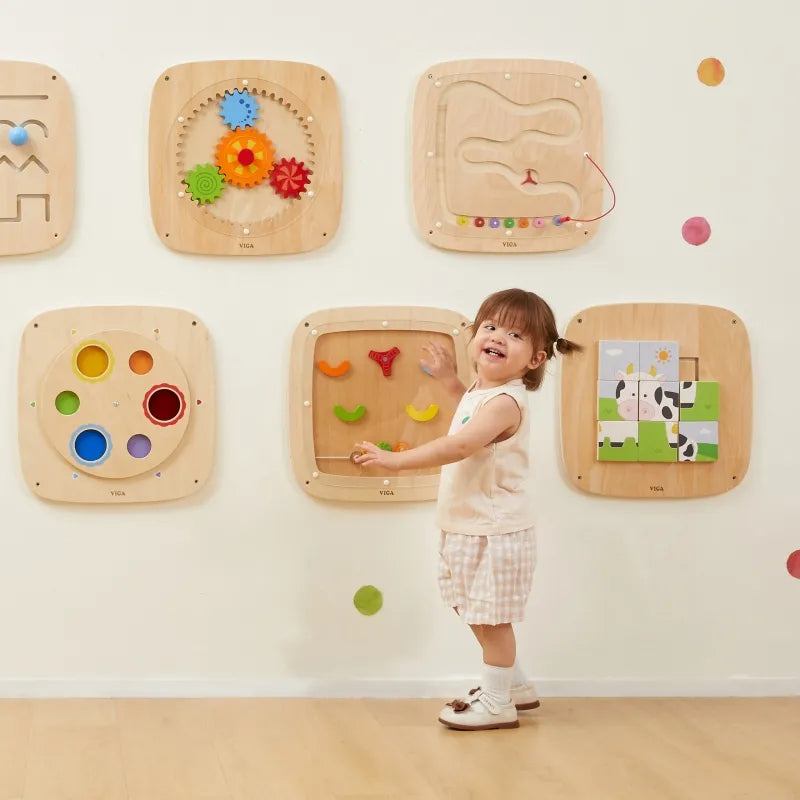 Color Mix Wall Activity Panel | Montessori Color Mixing Learning Toy for Kids