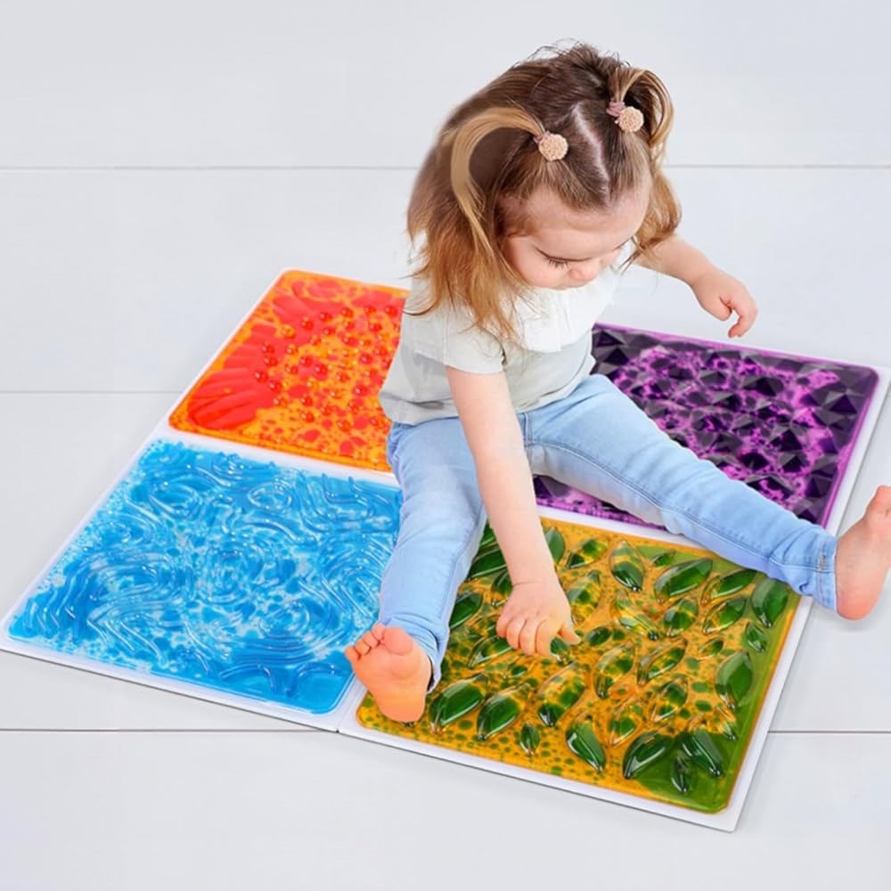 3D Texture Liquid Floor Tiles | Sensory Interactive Color Changing Floor Mat