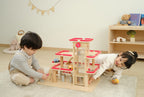 Parking Garage Toy Set Kids | Multi-Level Car & Helicopter Play Garage Station