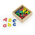 Magnetic Letters 52 Pcs Set | Wooden Alphabet Learning Toy for Kids