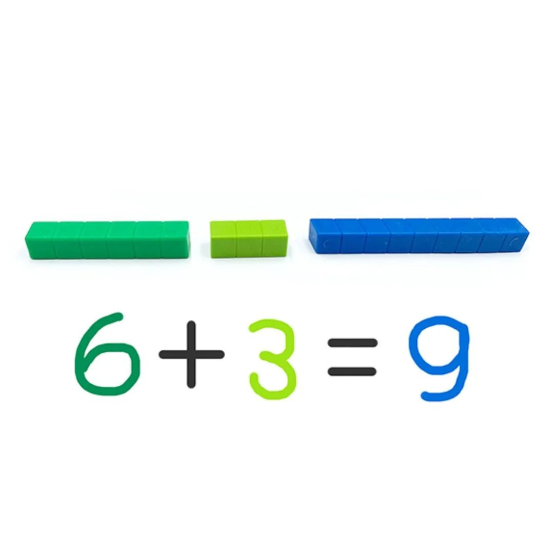 Count Rods Math Cubes   74 Pieces