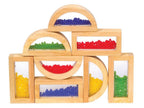 Sensory Blocks Beads 8 Pcs | Wooden Montessori Sensory Learning Toy for Kids