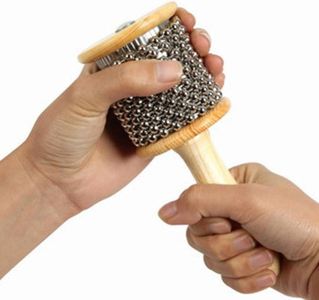 Cabasa Shaker 8.5cm | Kids Wooden Percussion Musical Rhythm Instrument Toy
