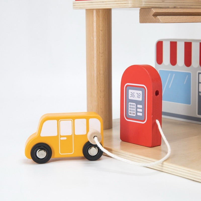 Parking Garage Toy Set Kids | Multi-Level Car & Helicopter Play Garage Station