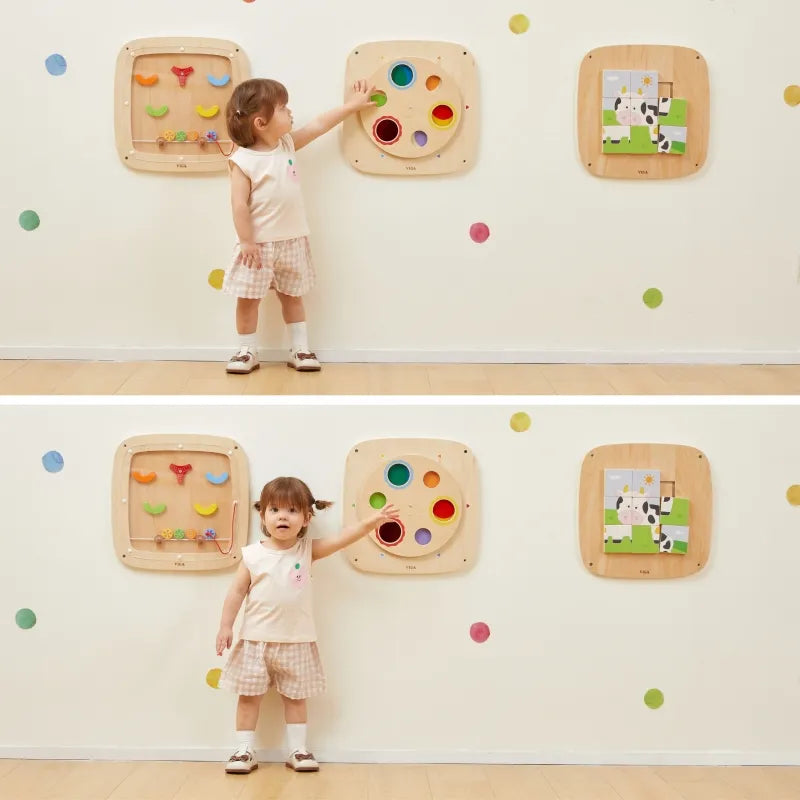 Color Mix Wall Activity Panel | Montessori Color Mixing Learning Toy for Kids