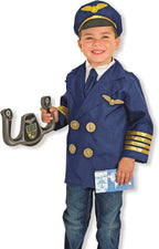 Pilot Costume for Kids | Airline Captain Role Play Dress-Up Set