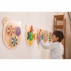 Mixing Colors Wall Toy | Montessori Wooden Color Learning Activity Panel