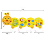Junior Caterpillar Wall Activity Panel Kids | Montessori Sensory Busy Board Toy