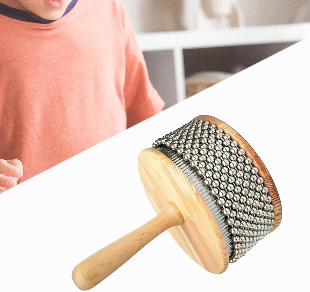 Cabasa Shaker 8.5cm | Kids Wooden Percussion Musical Rhythm Instrument Toy