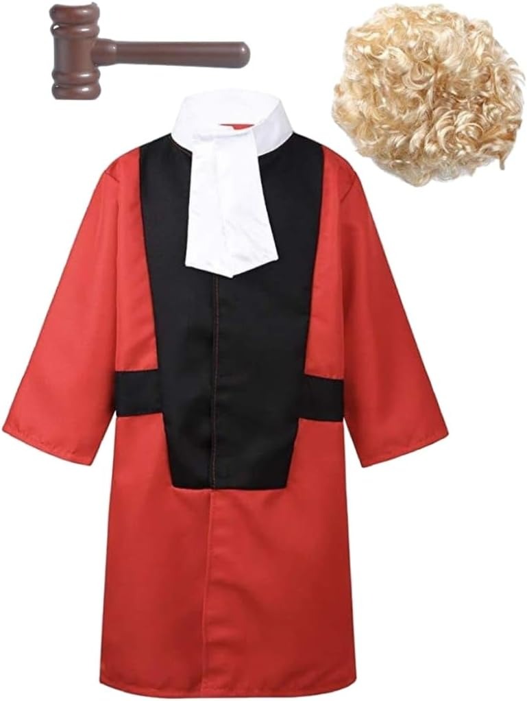 Judge Costume for Kids | Courtroom Role Play Dress-Up Set