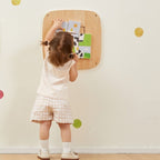 Wall Activity Panel Picture Puzzle | Montessori Magnetic Pinball Toy for Kids