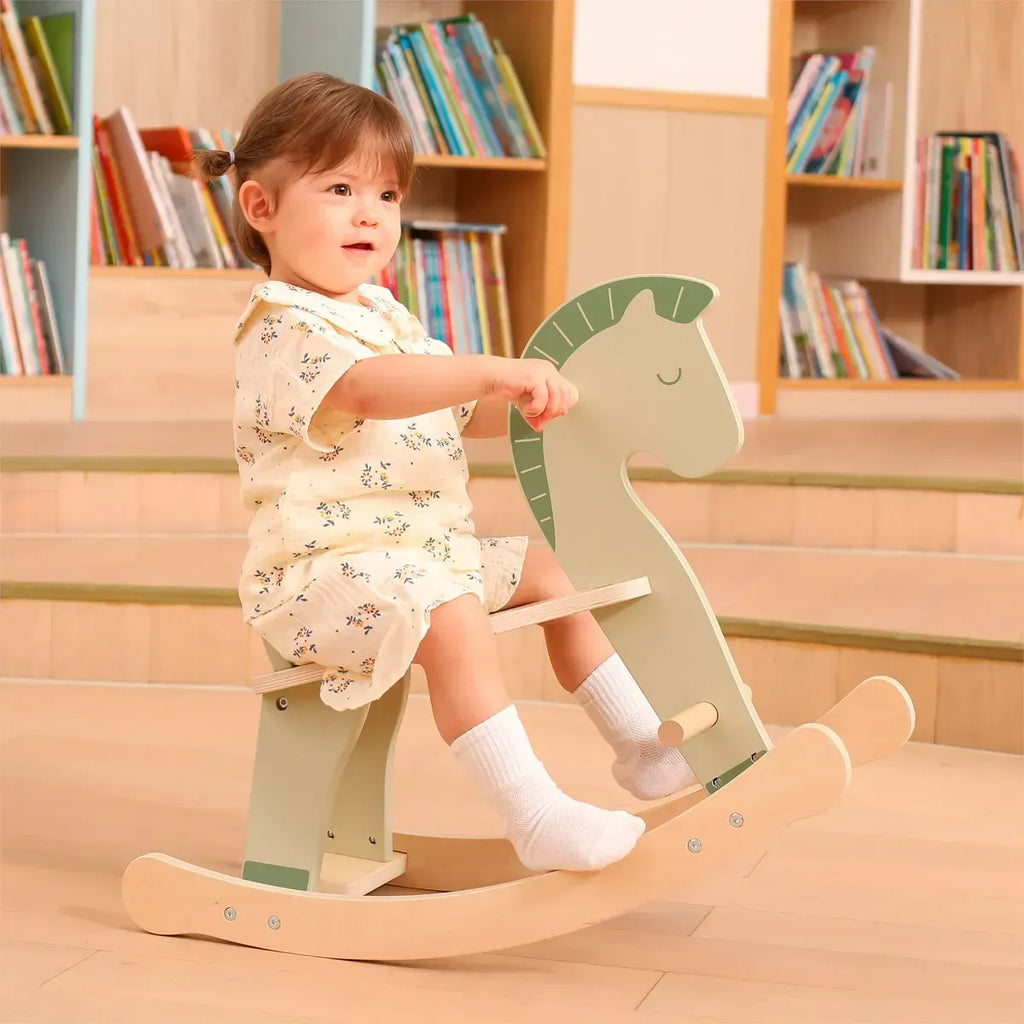 Wooden Rocking Horse Kids Toy | Classic Ride-On Balance Toy for Toddlers