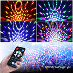 Crystal Magic Ball LED Lamp 9 Colors | Stage Disco Party Light Voice Control