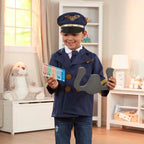 Pilot Costume for Kids | Airline Captain Role Play Dress-Up Set
