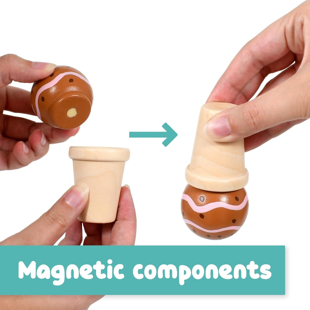 Ice Cream Mobile Shop Kids | Wooden Pretend Play Ice Cream & Candy Cart
