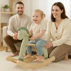 Wooden Rocking Horse Kids Toy | Classic Ride-On Balance Toy for Toddlers