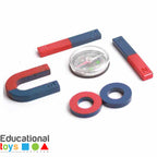 Kids Magnet Set with Compass 6 Pcs | STEM Science Experiment Educational Toy