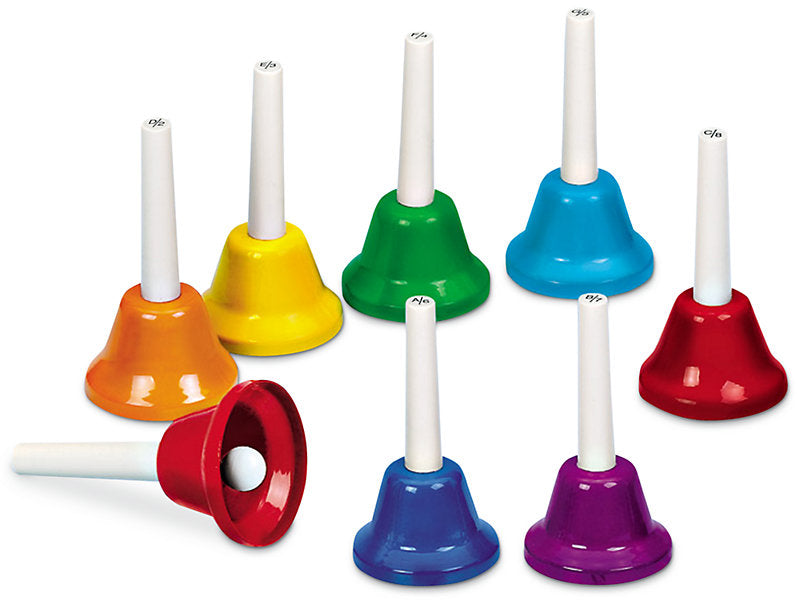 True Tone Hand Bells Set (8 PCS) | Musical Learning Bells for Kids