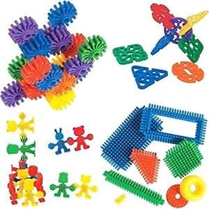 Color Sorting Counting 100 PCS & 4 Shapes | STEM Fine Motor Learning Toy Set