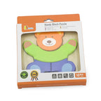 Wooden Shape Puzzle Bear | Kids 5-Piece Educational Learning Puzzle Toy 18M+