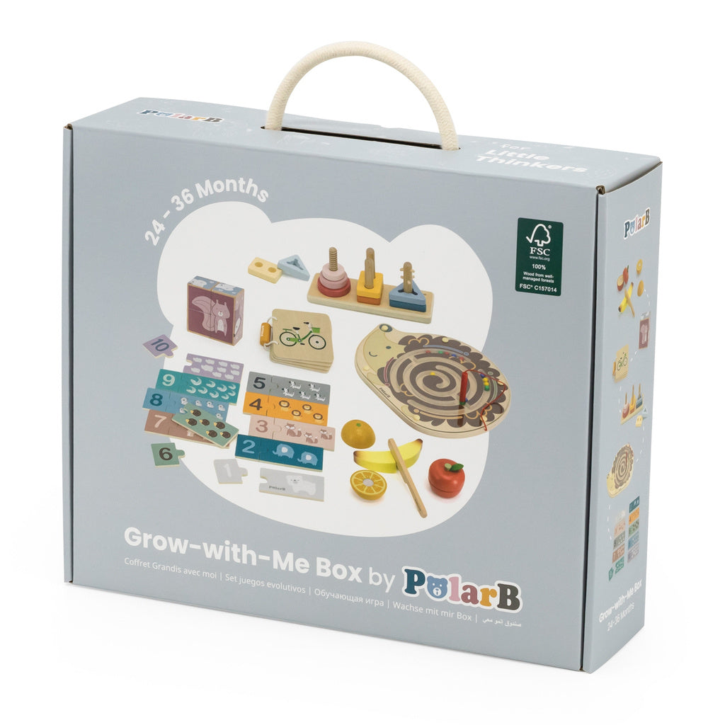 Grow With Me Little Thinkers Box (24–36 Months) | Montessori Educational Learning Toy Set
