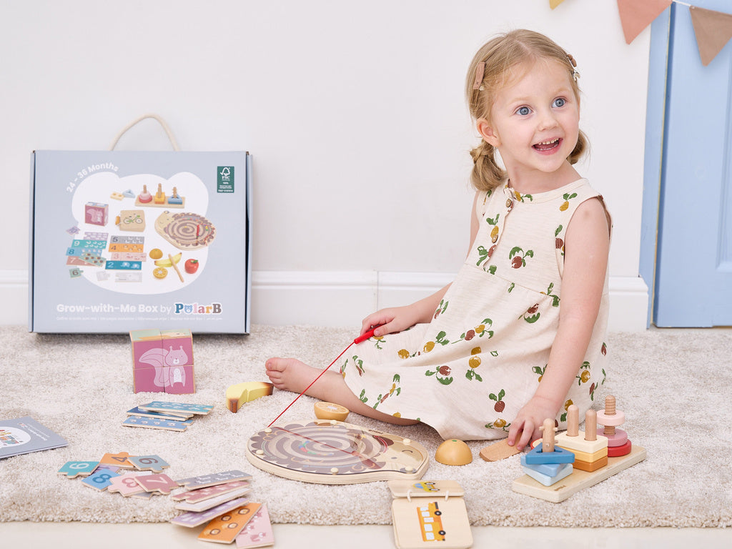 Grow With Me Little Thinkers Box (24–36 Months) | Montessori Educational Learning Toy Set