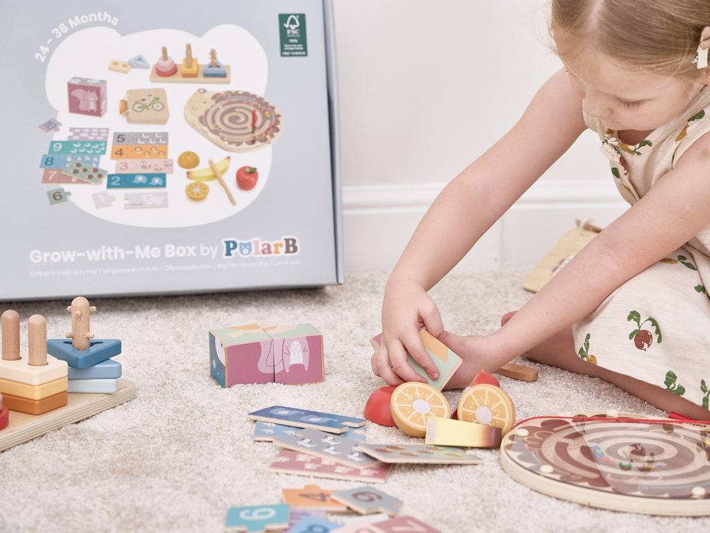 Grow With Me Little Thinkers Box (24–36 Months) | Montessori Educational Learning Toy Set