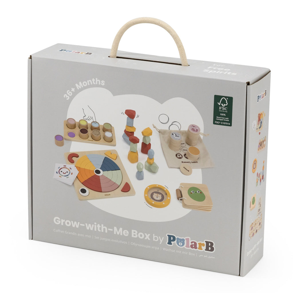 Grow With Me Free Spirits Box (3+ Years) | Montessori Sensory & Cognitive Learning Toy Set