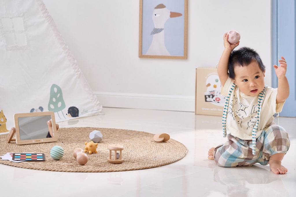 Grow With Me Sensory Seekers Box (0–6 Months) | Newborn Montessori Sensory Toy Set