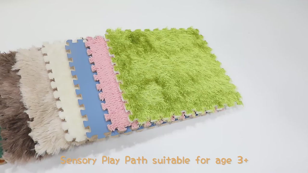 Sensory Puzzle EVA Play Floor Mat 6 PCS | Kids Tactile Sensory Foam Tile Set