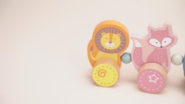Pull Along Twisting Toy | Wooden Montessori Walking Toy for Toddlers 18M+