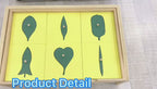 Leaf Cabinet 18 Insets Montessori Botany | Wooden Nature Learning Educational Toy