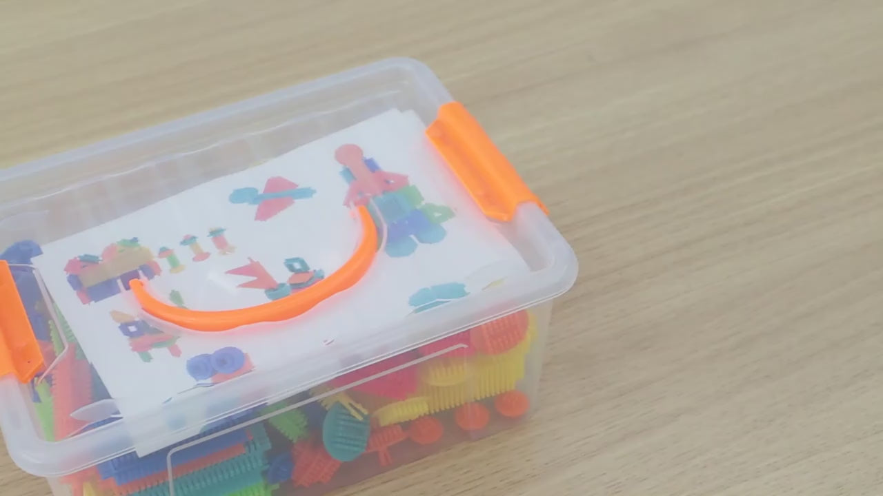 Bristle Blocks by Battat 68 Pcs | Kids STEM Creative Building Blocks Toy Set