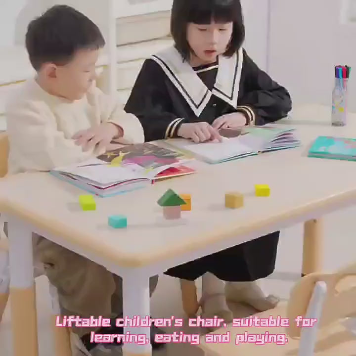 Multipurpose Adjustable Kids Table | Wooden Activity Study & Drawing Table for Ages 5–7