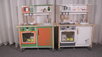 Maya Modern Wooden Kitchen Set for Kids | Pretend Play Kitchenette with Accessories