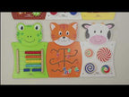 Wall Toys Set of 3 Animal Panels | Educational Sensory Activity Wall Toys for Kids
