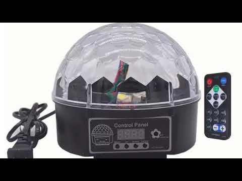 Crystal Magic Ball LED Lamp 9 Colors | Stage Disco Party Light Voice Control