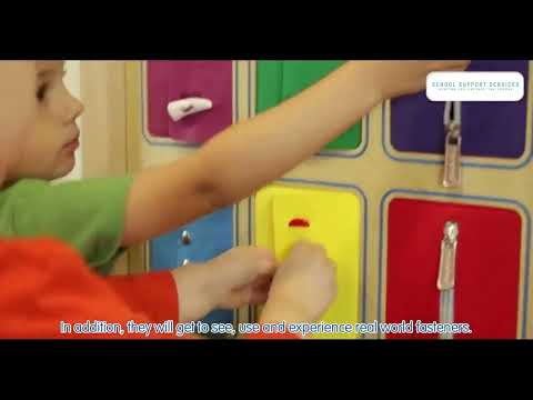 Manual Dexterity Board I | Kids Fine Motor Skills Fastening Activity Board