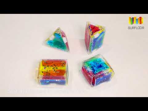 3D Sensory Gel Shapes Set 4 Pcs | Foldable Educational Learning Toy for Kids