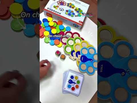 Peacock Colour Matching Game Kids | Montessori Color Sorting & Learning Toy