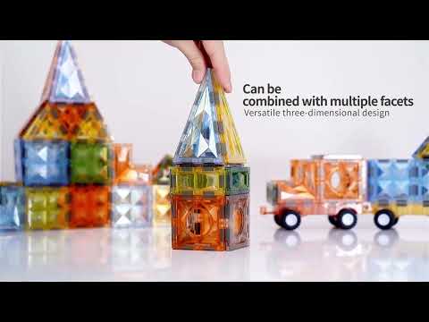 Magic Magnetic Blocks Set 78 Pcs | 3D STEM Building Magnetic Sticks & Balls Toy Kids