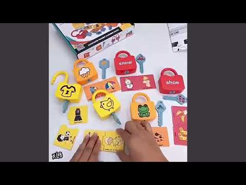 Lock & Key Counting 18Pc | Matching Sorting Montessori Learning Toy Set