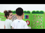 Large Crocodile Activity Wall Panels | Kids Montessori Fine Motor Skills Wall Toy