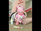 Wooden Medical Center Pretend Play Set Kids | Doctor Role Play Toy Station
